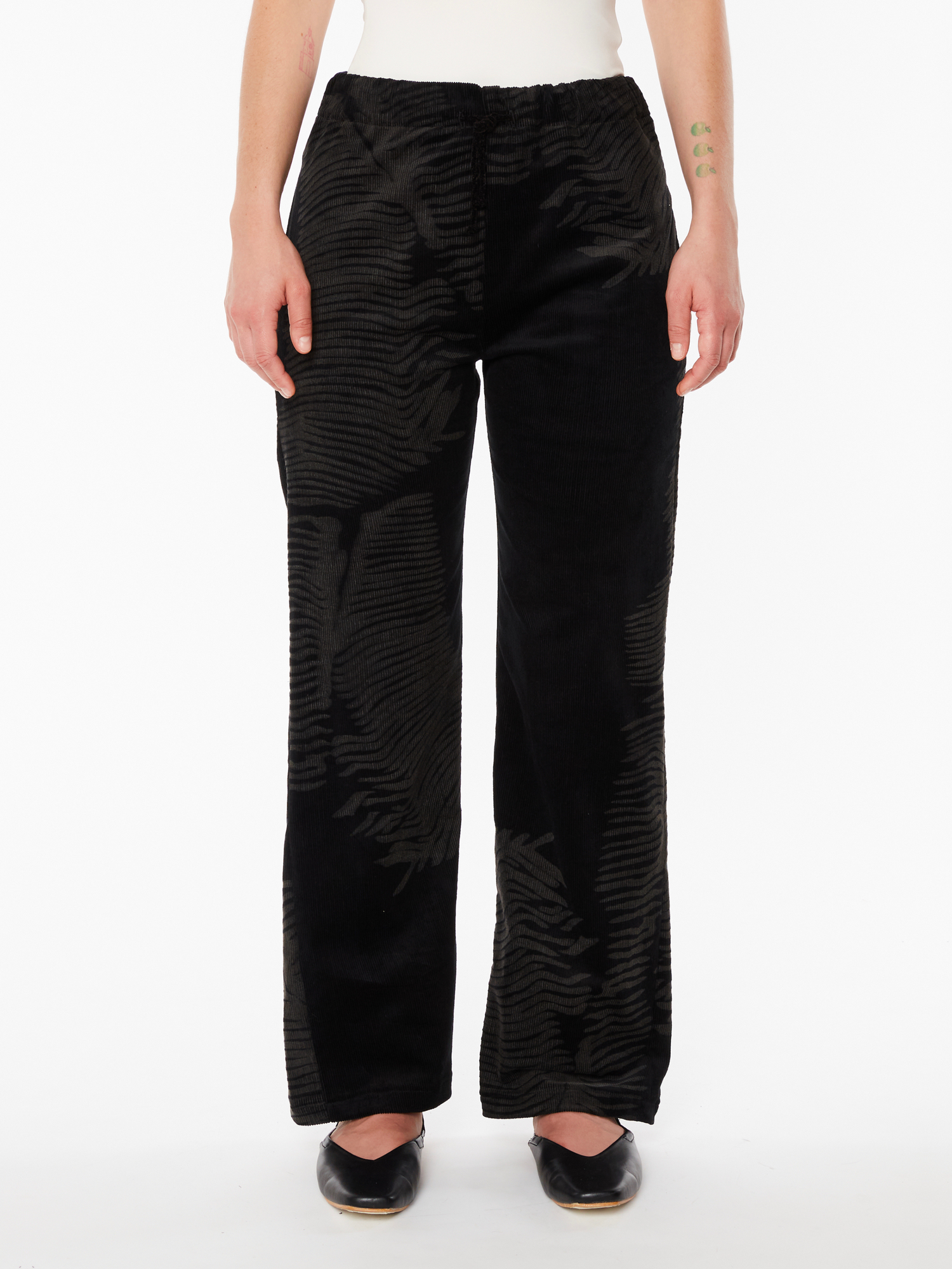 Pantalone in Velluto Nero