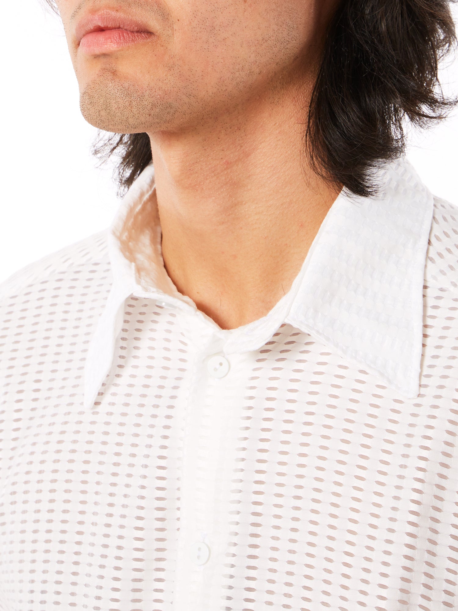 Camicia Bianca a Quadretti