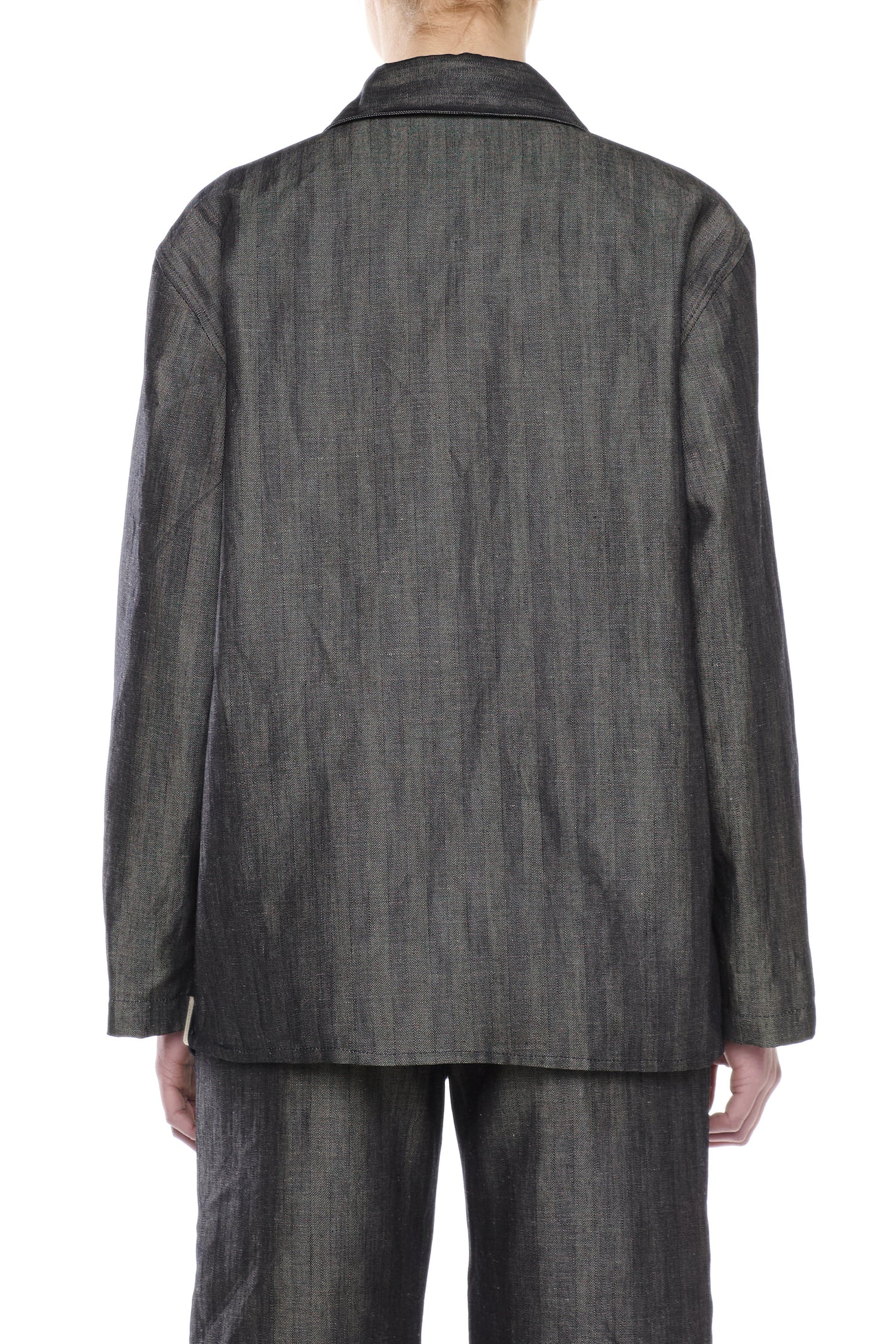OVERSHIRT IN DENIM SPIGATO BLU