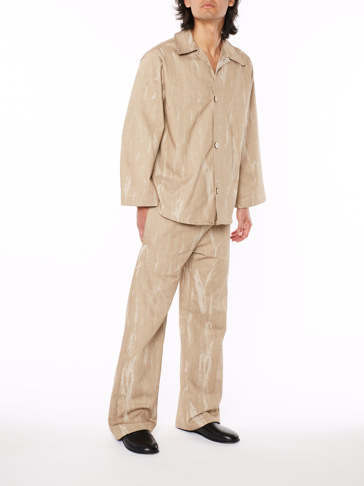 Pantalone in Denim Beige