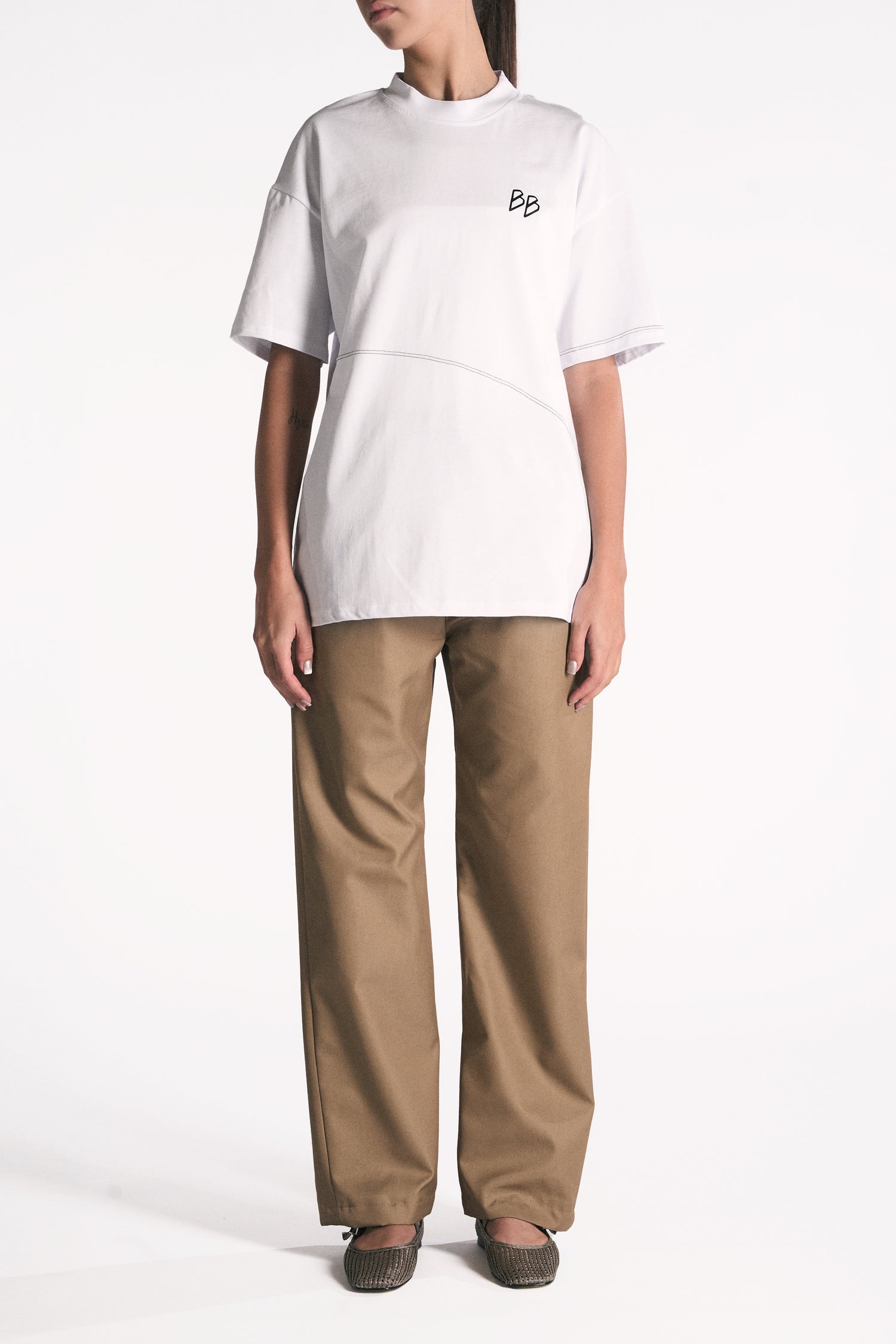 T-SHIRT OVERSIZE COTONE BIANCO