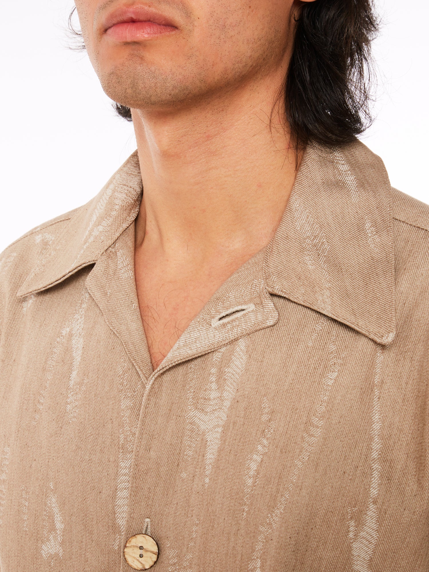 Overshirt in Denim Beige