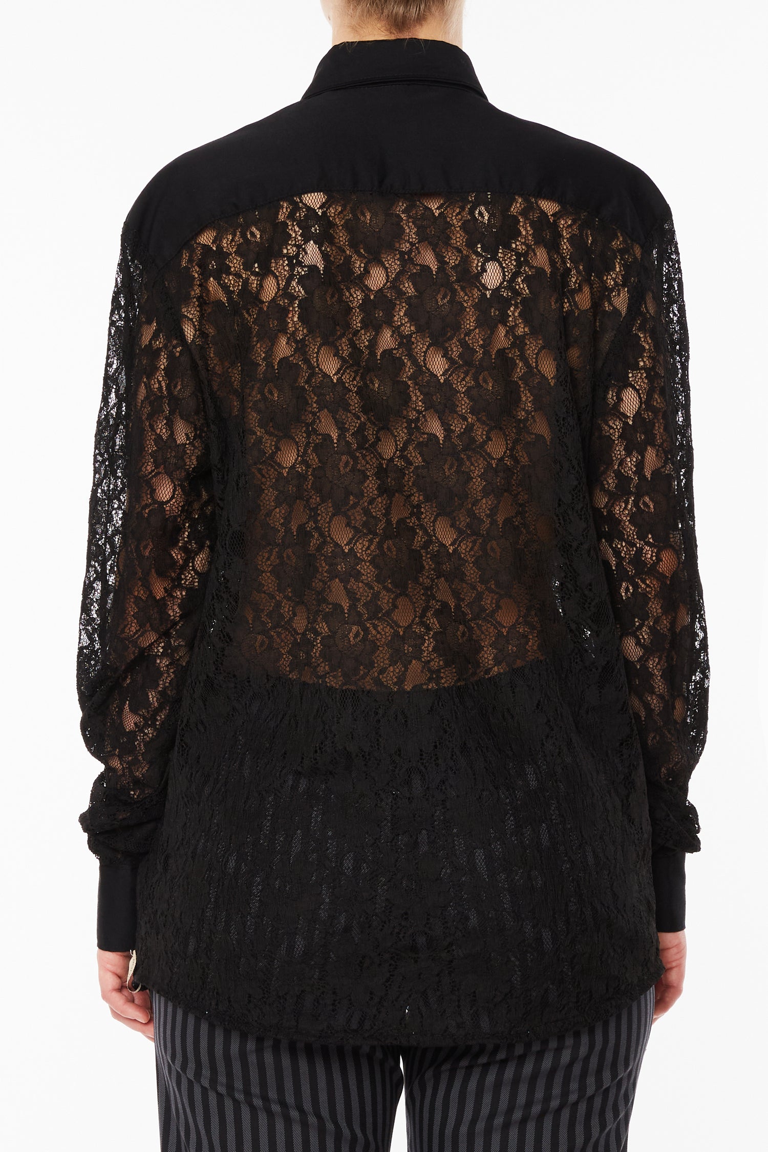 Camicia in Pizzo Nera