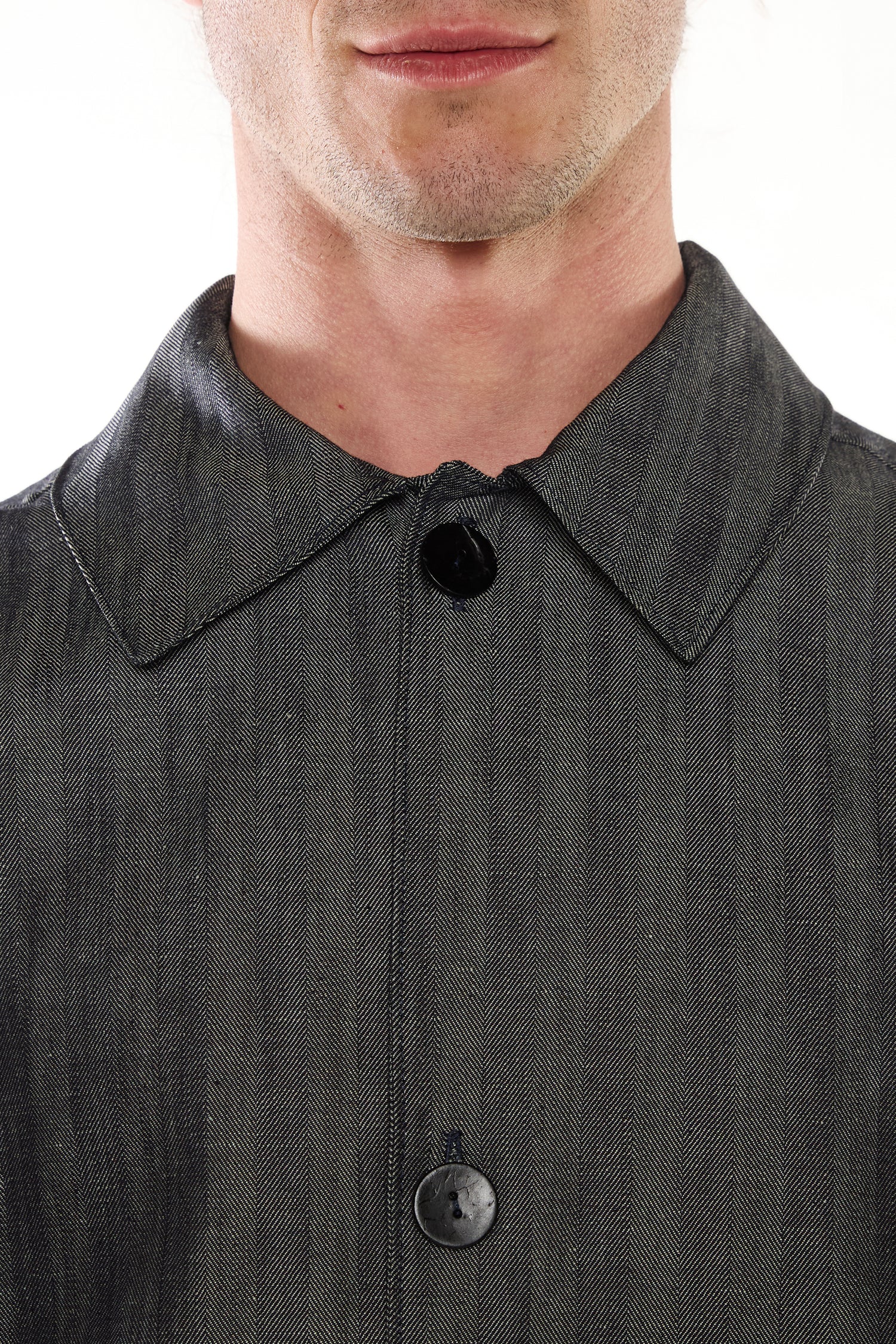 OVERSHIRT IN DENIM SPIGATO BLU