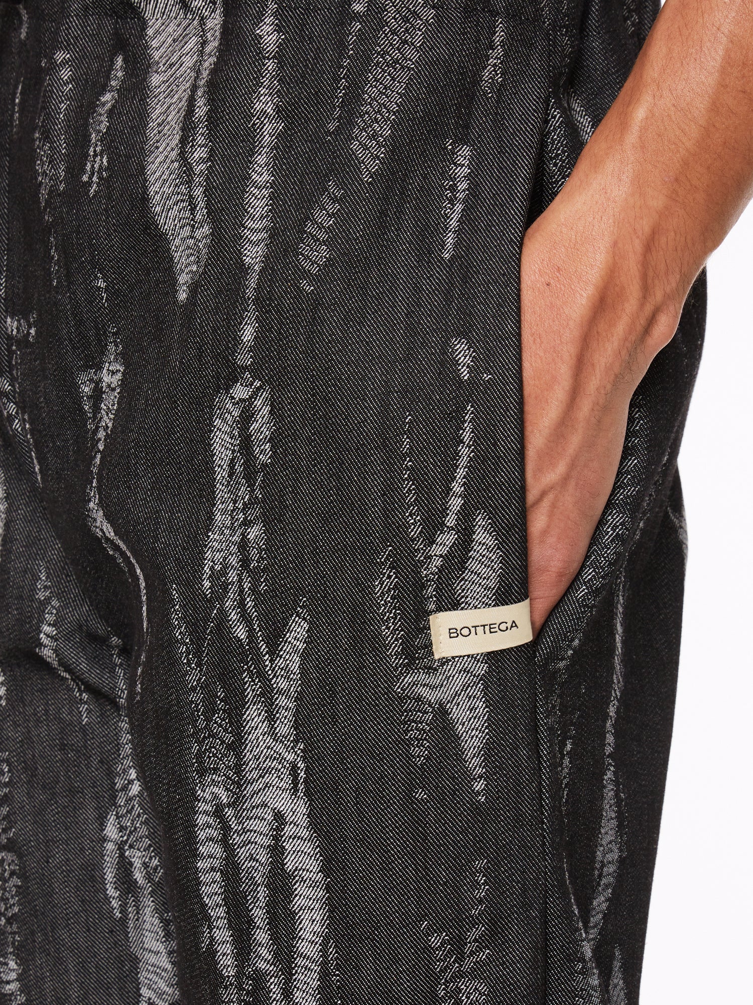 Pantalone in Denim Nero