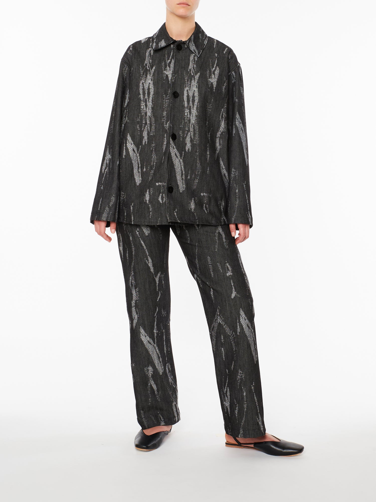 Overshirt in Denim Nero