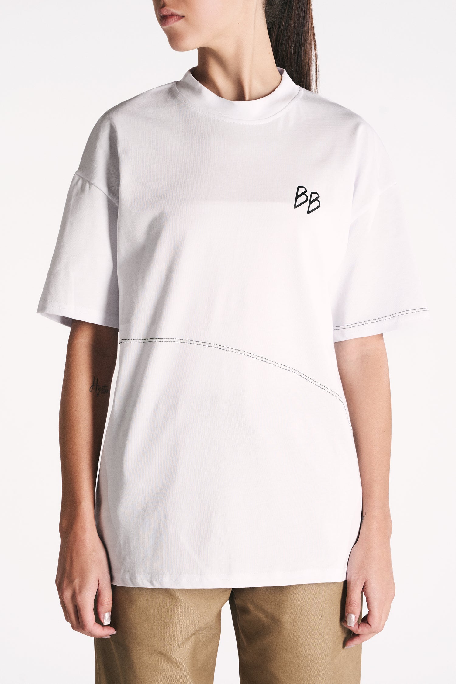 T-SHIRT OVERSIZE COTONE BIANCO