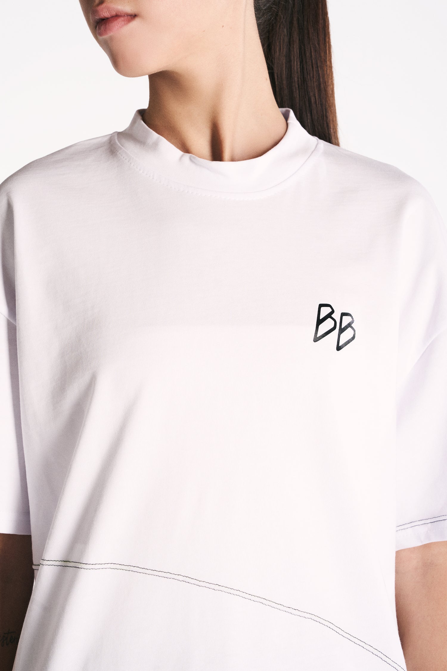 T-SHIRT OVERSIZE COTONE BIANCO