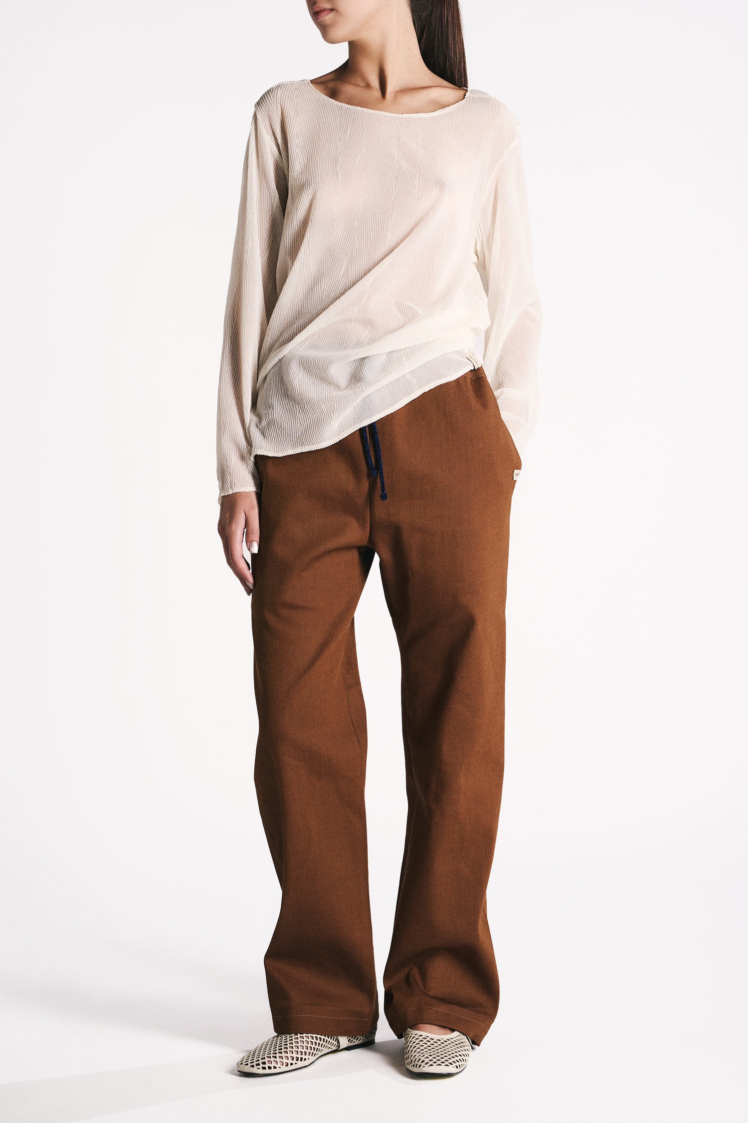 PANTALONE IN DENIM RUGGINE