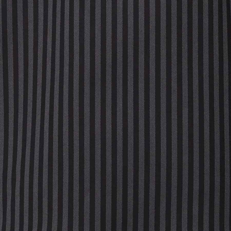 GABARDINA DI COTONE A RIGHE NERE E GRIGIE