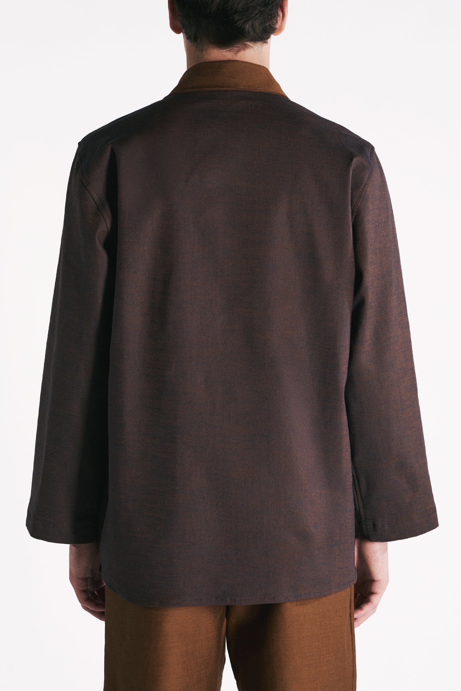 OVERSHIRT IN DENIM RUGGINE